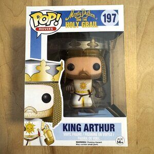 FUNKO POP! MOVIES KING ARTHUR #197 Monty Python Grail NIB Never Opened Vaulted